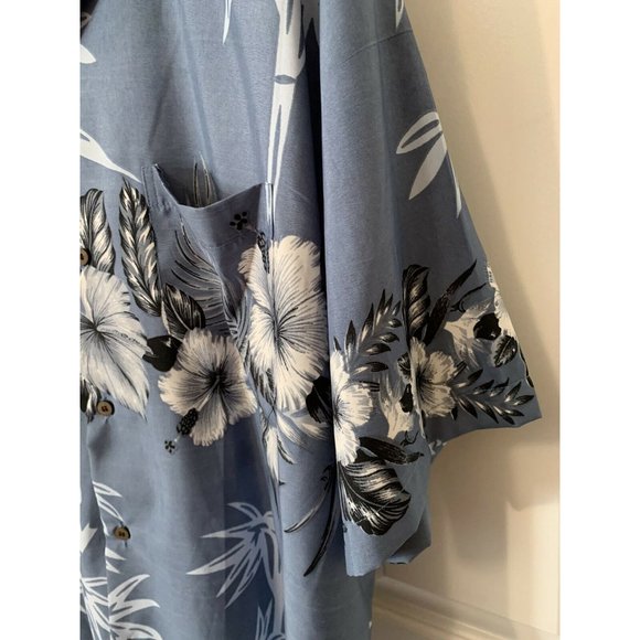 Makani Designed In Hawaii Men’s Sz L Button Front Shirt‎ Blue - Picture 4 of 7